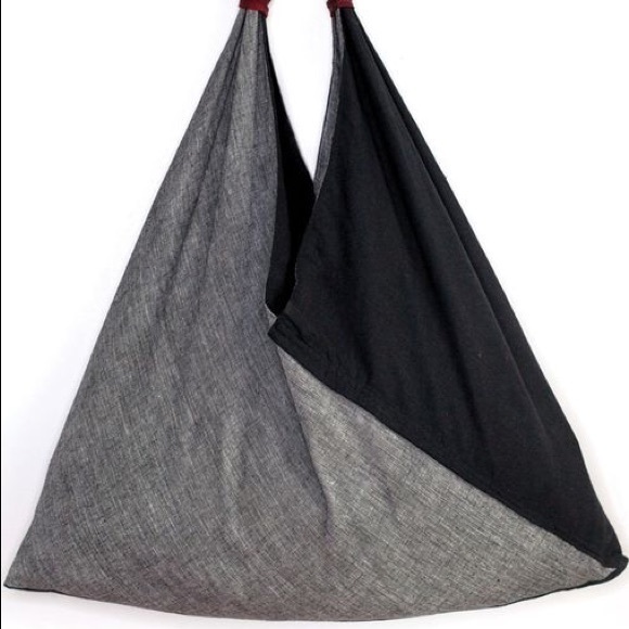 New 100% Cotton Color Block Patch Shoulder Purse - Picture 2 of 3